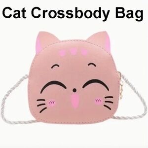 Cartoon Cat Crossbody bag - Mini PU Leather Shoulder Bag - Perfect ages 3+